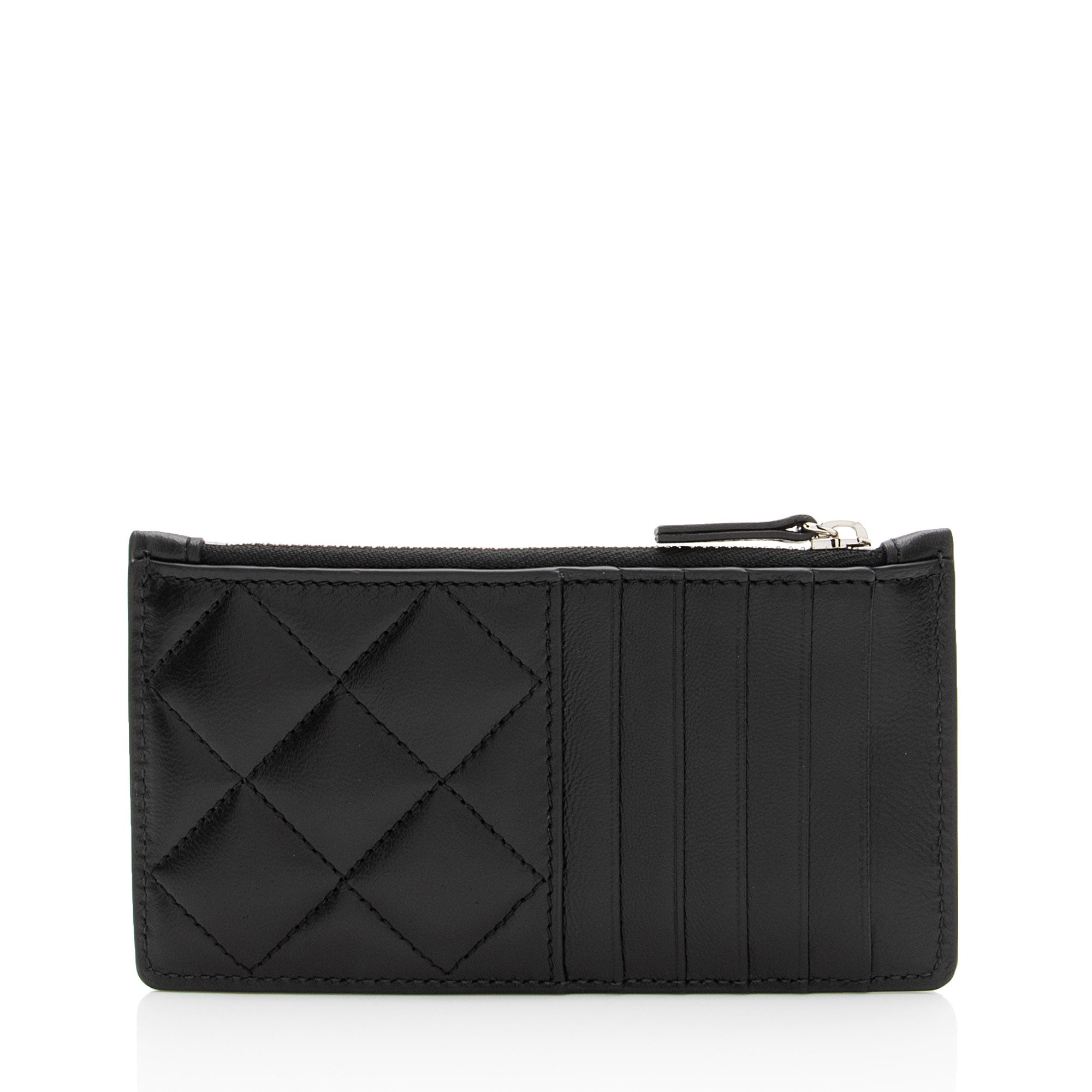 Versace Quilted Nappa La Medusa Card Holder
