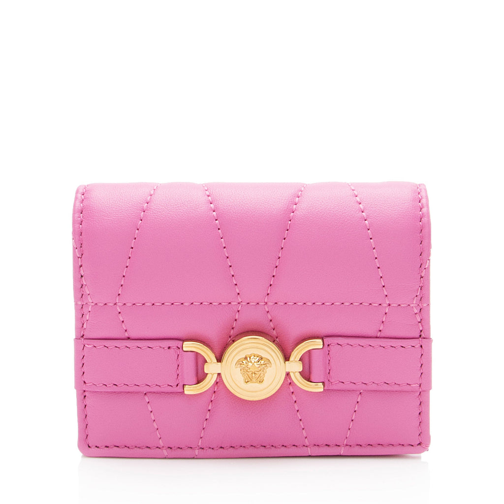 Versace Quilted Nappa Medusa 95 Wallet