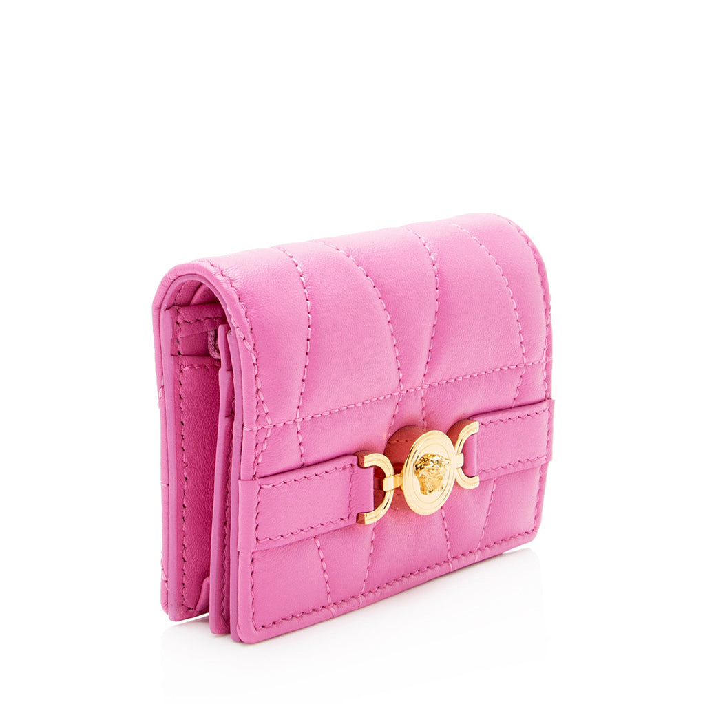 Versace Quilted Nappa Medusa 95 Wallet