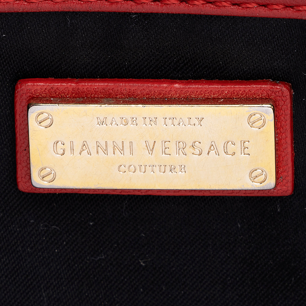 Versace Quilted Patent Leather Shoulder Bag (SHF-18276)