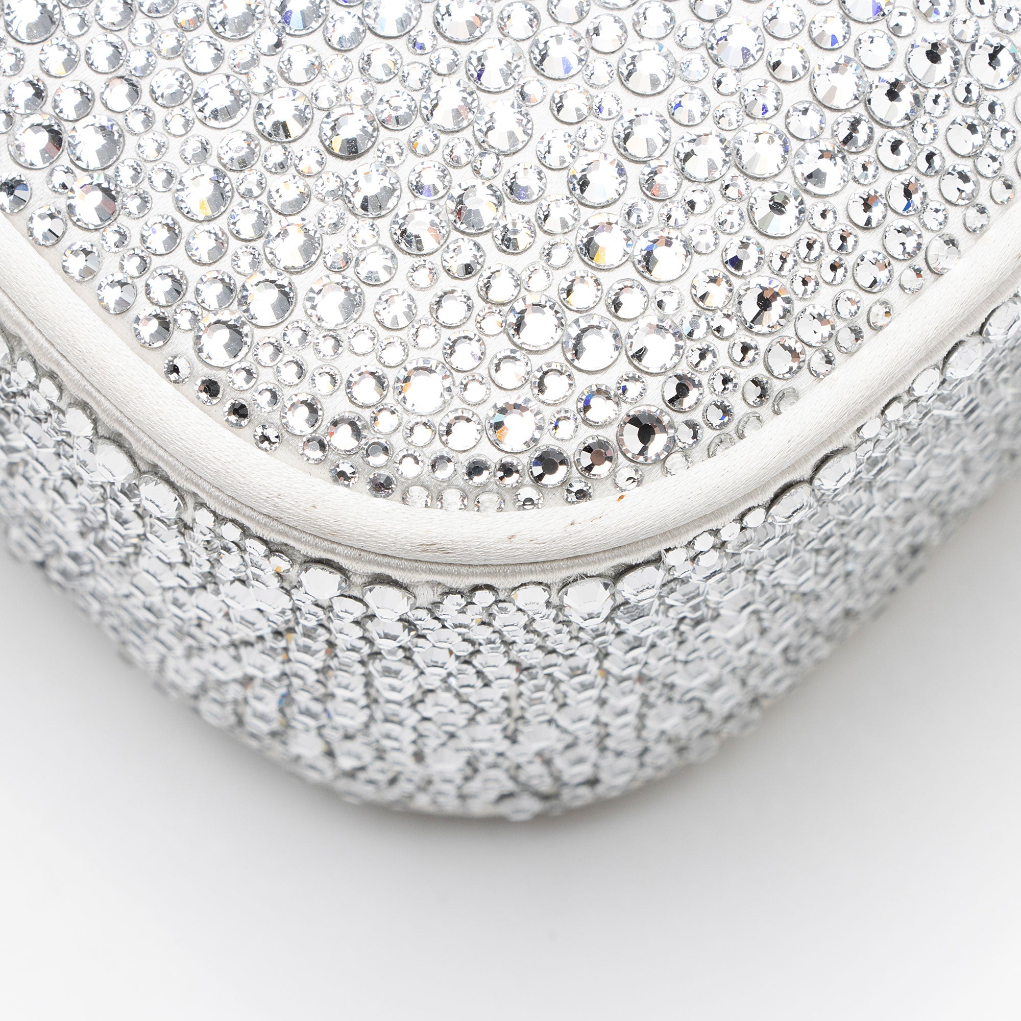 Versace Satin Crystal Embellished La Medusa Mini Top Handle