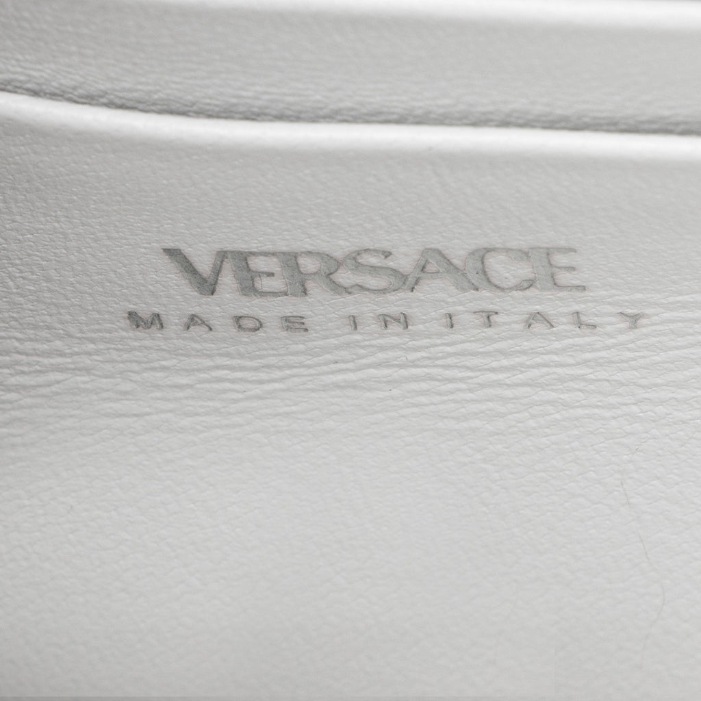 Versace Satin Crystal Embellished La Medusa Mini Top Handle