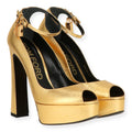 Tom Ford Womens Gold Pump