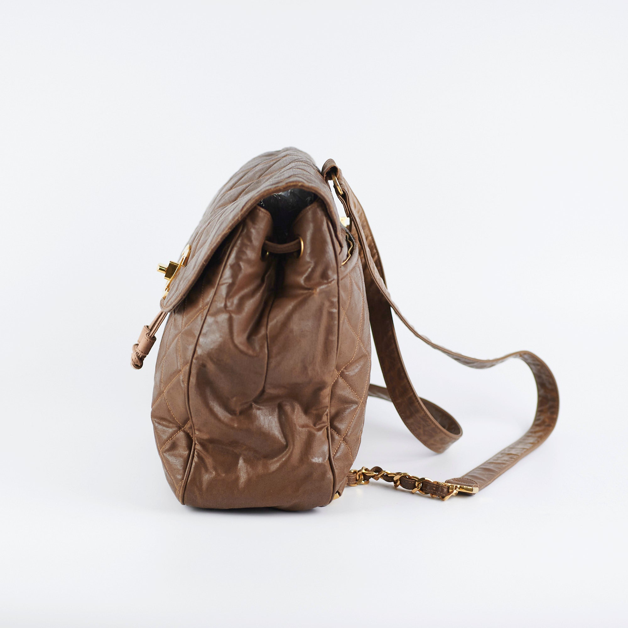 Chanel Vintage Back Pack Brown