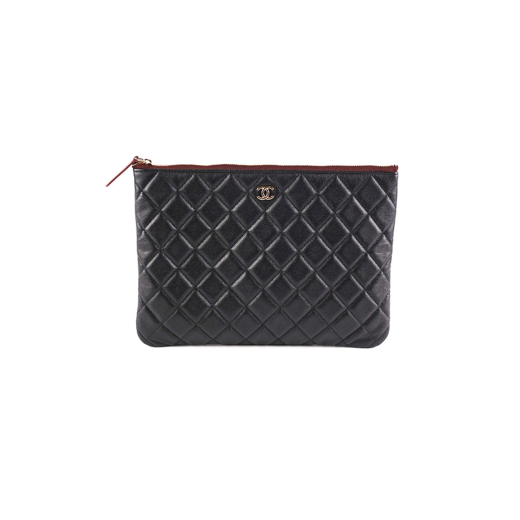 Chanel Medium Black Caviar O Case