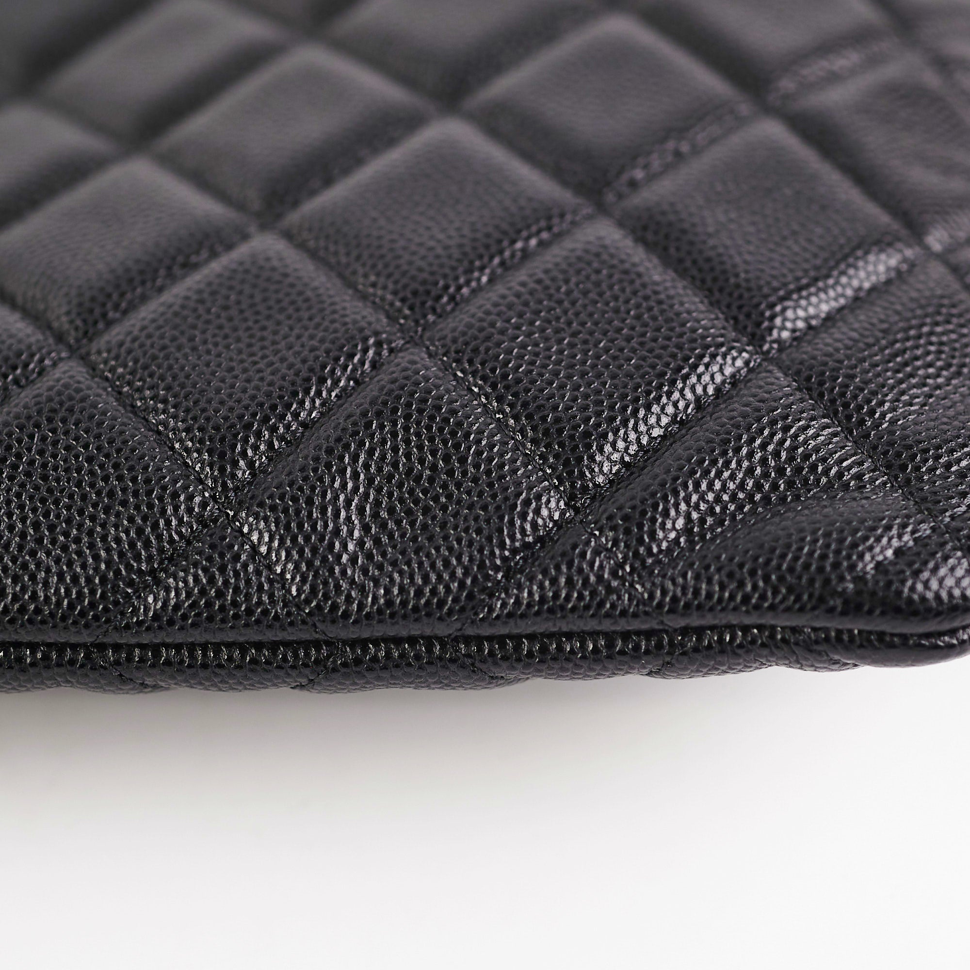 Chanel Medium Black Caviar O Case
