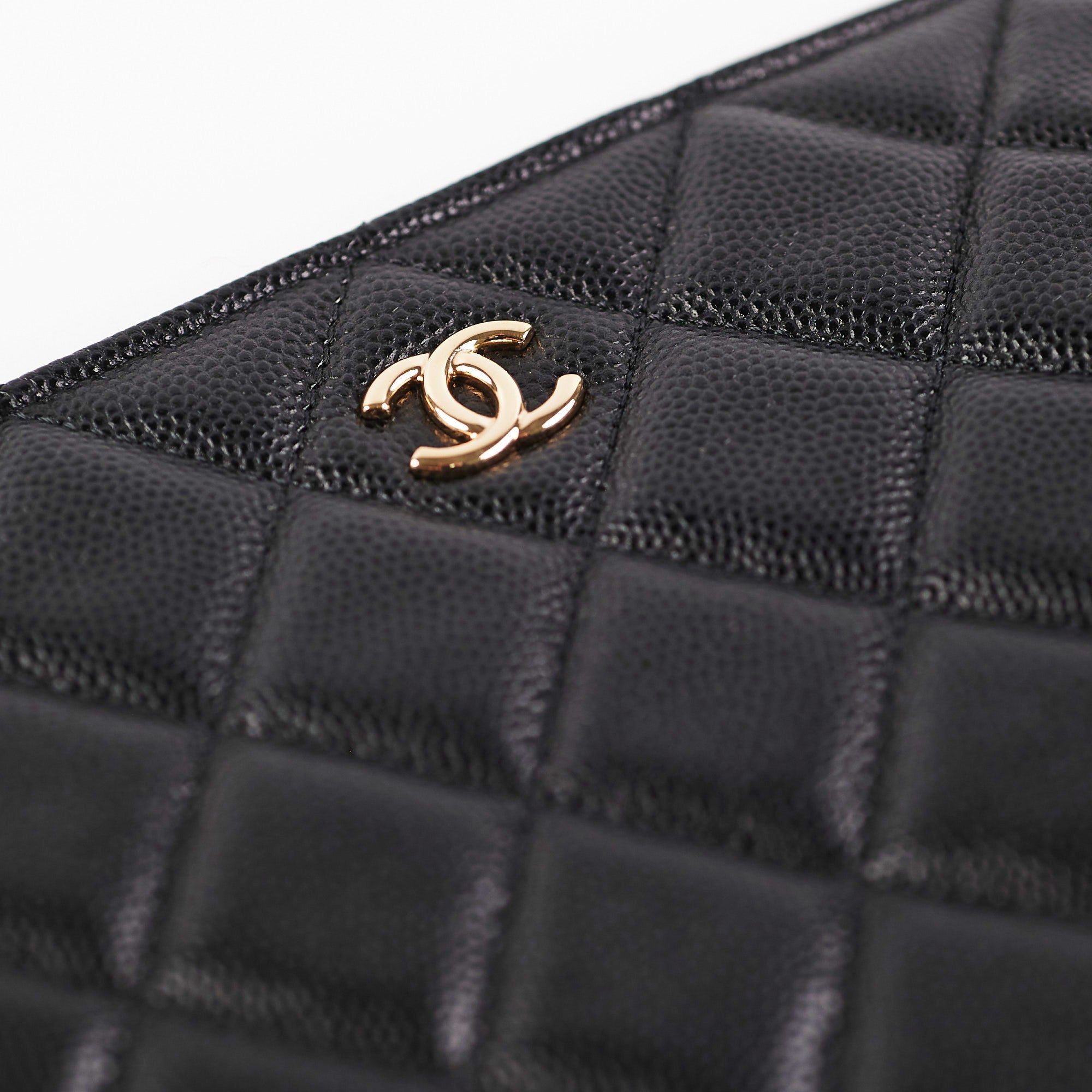 Chanel Medium Black Caviar O Case