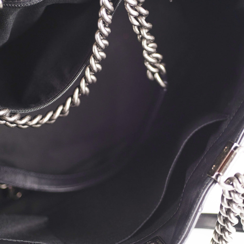 Chanel Boy Tote Bag Black