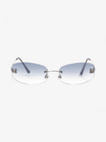 Chanel Transparent Classic Sunglasses Silver Acetate 130mm