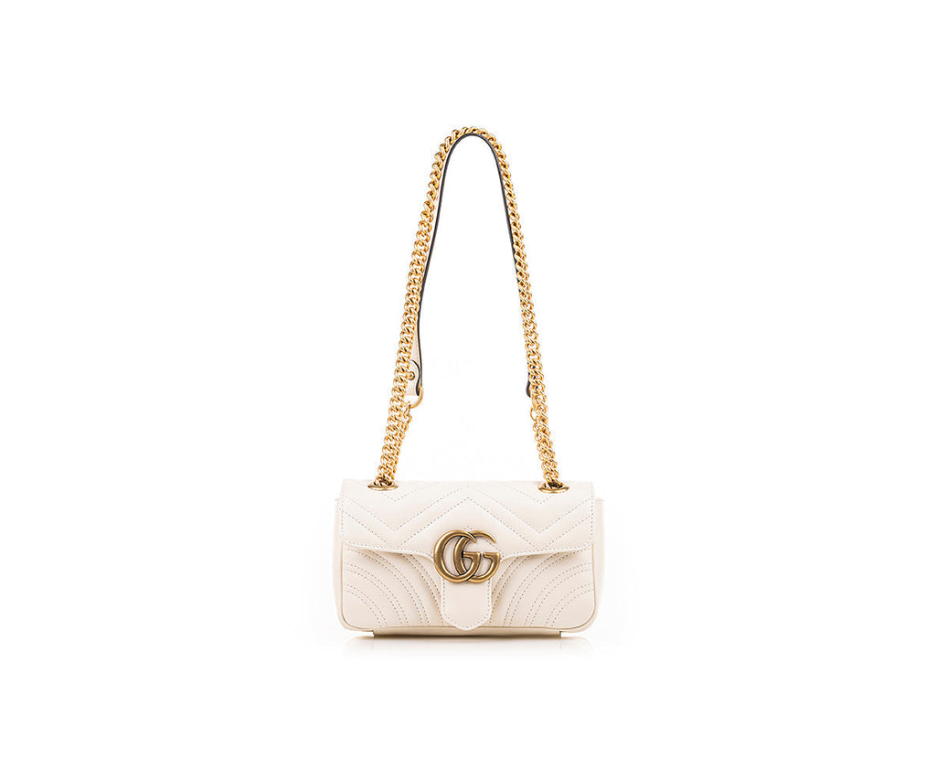 GG Marmont Mini Bag In White