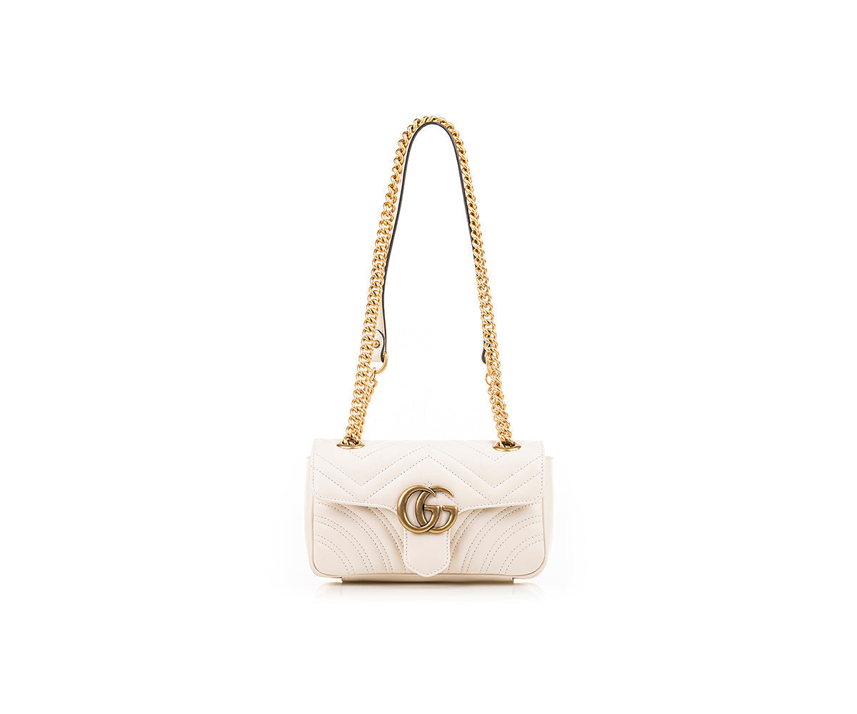 GG Marmont Mini Bag In White