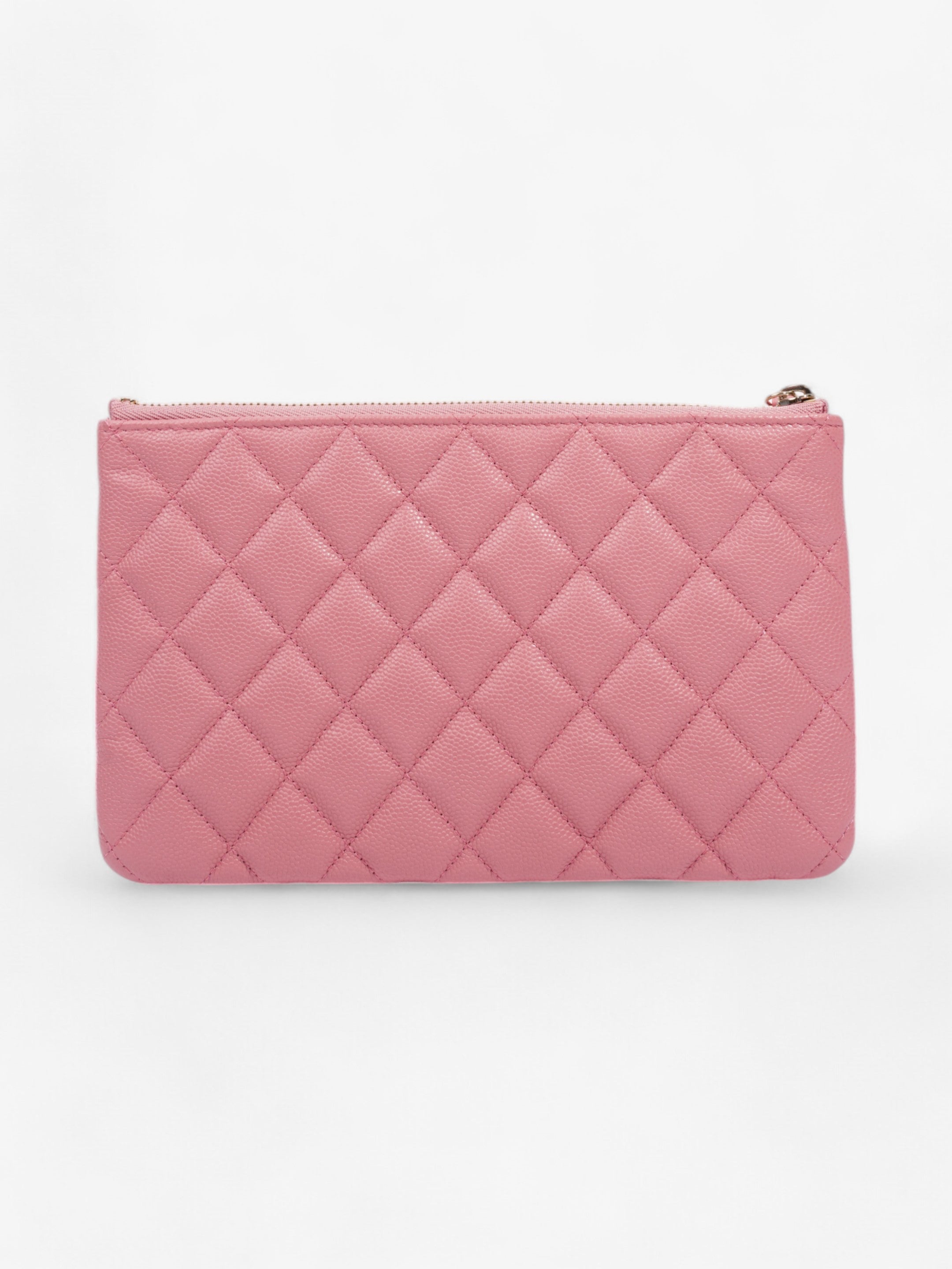 Chanel Coin and Card Purse Pink Caviar Leather