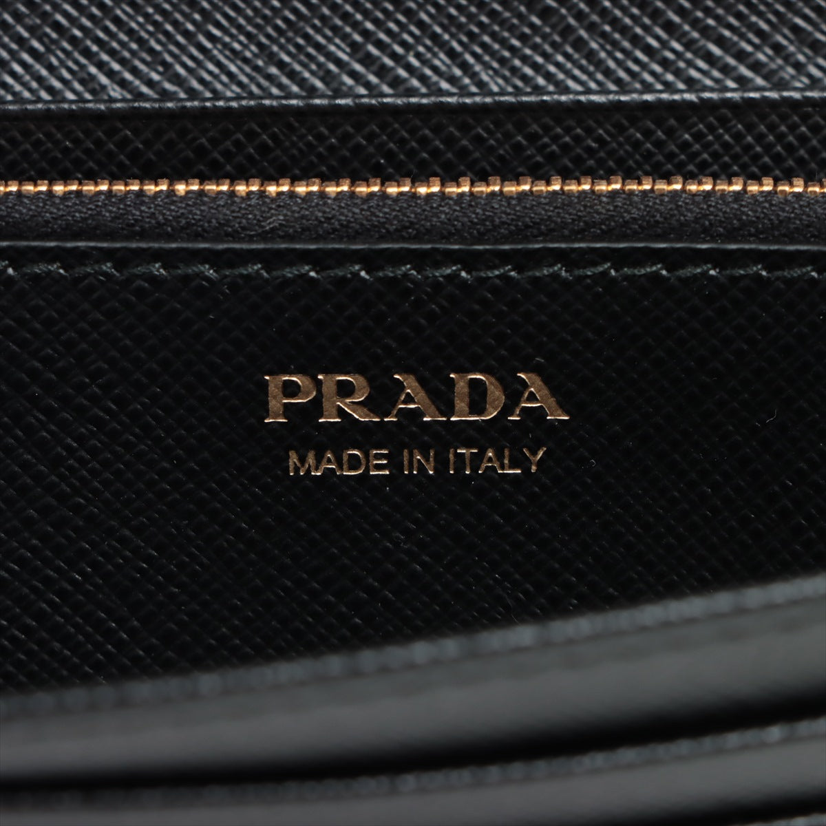 Prada Black Large Saffiano Metal Leather Wallet [Clearance Sale]