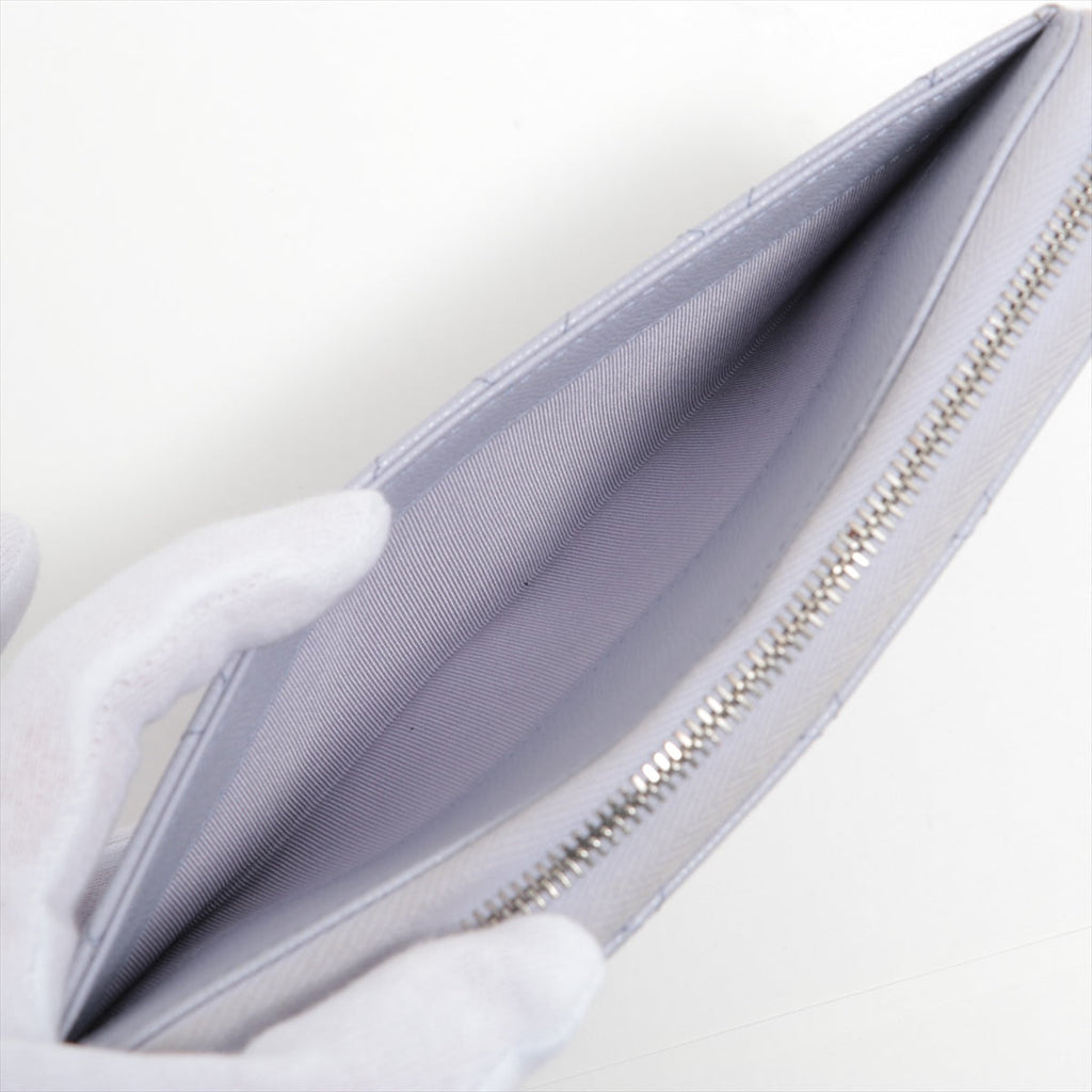 Chanel Caviar Classic Long Zipped Wallet Light Purple