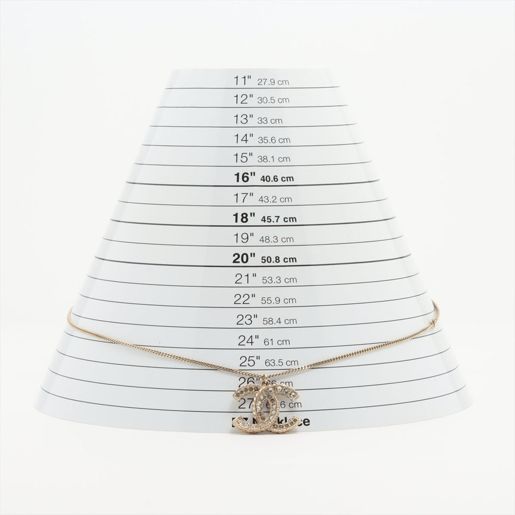 Chanel CC Rhinestone Reversible Necklace Costume Jewellery