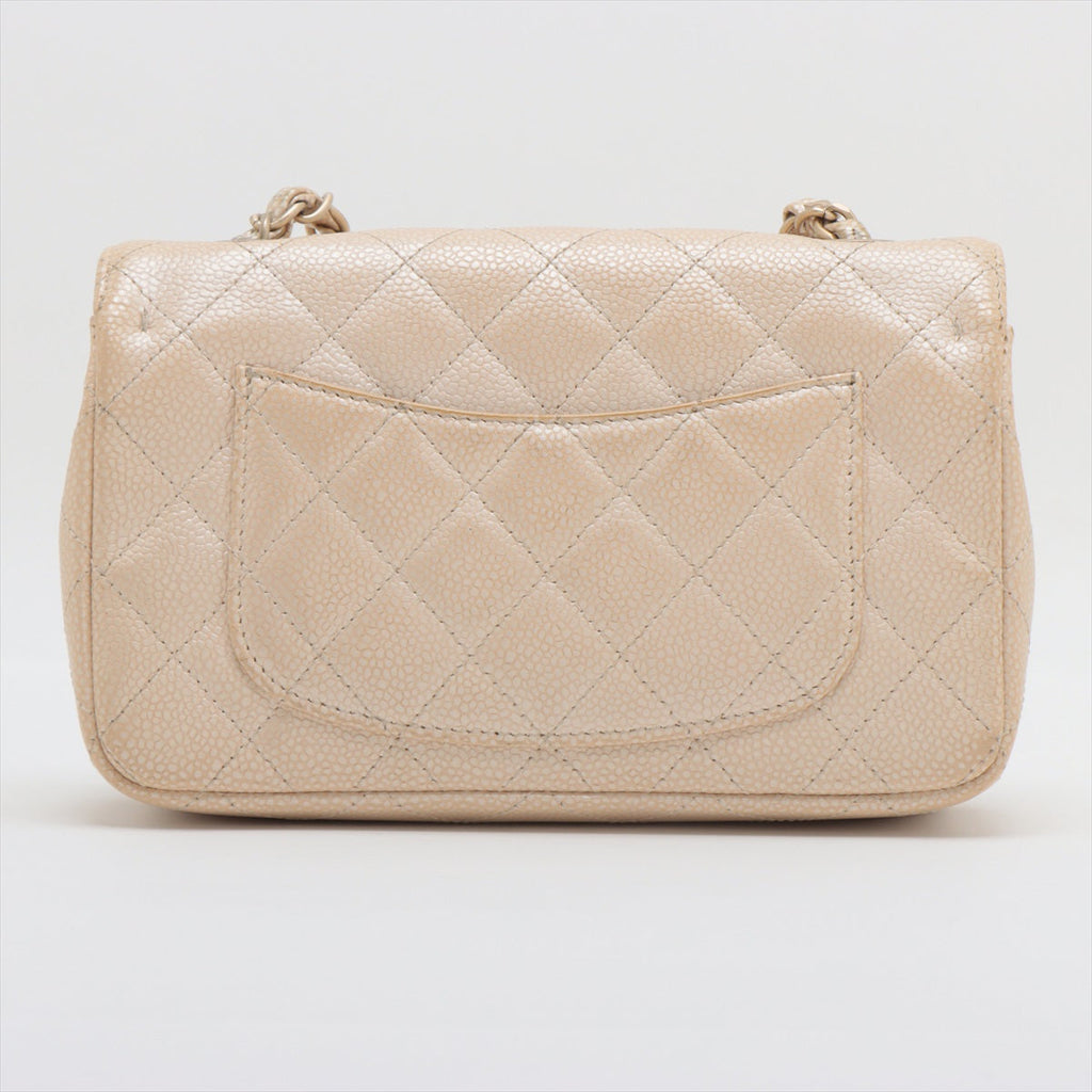 Chanel Mini Rectangular Iridescent Beige Crossbody Bag