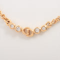 Christian Dior Logo Rhinestone Gold Necklace Costume Jewellery