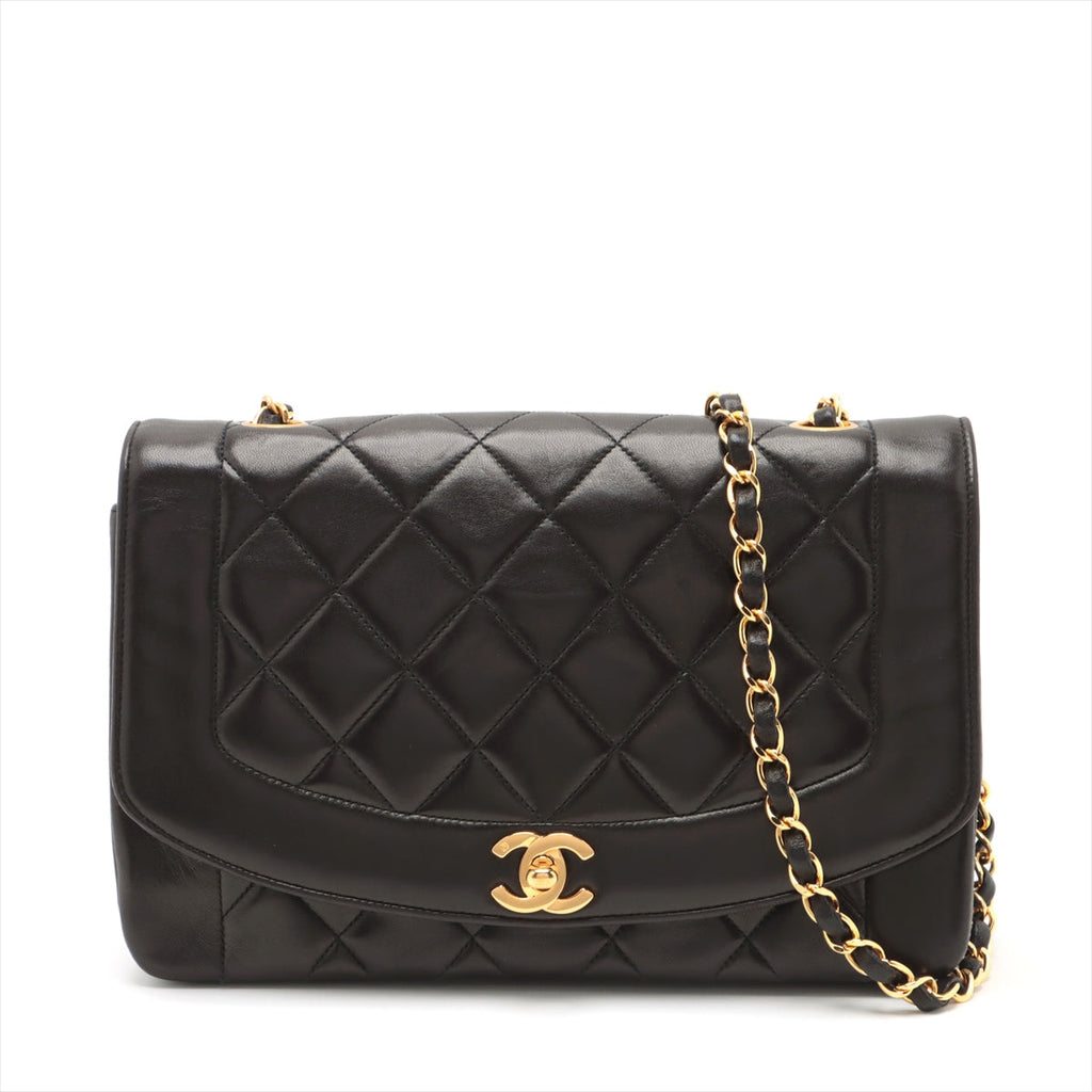 ITEM 15 - Chanel Medium Vintage Diana Lambskin Black - Series 2
