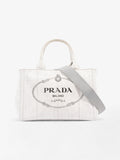 Prada Canapa Tote Grey Denim