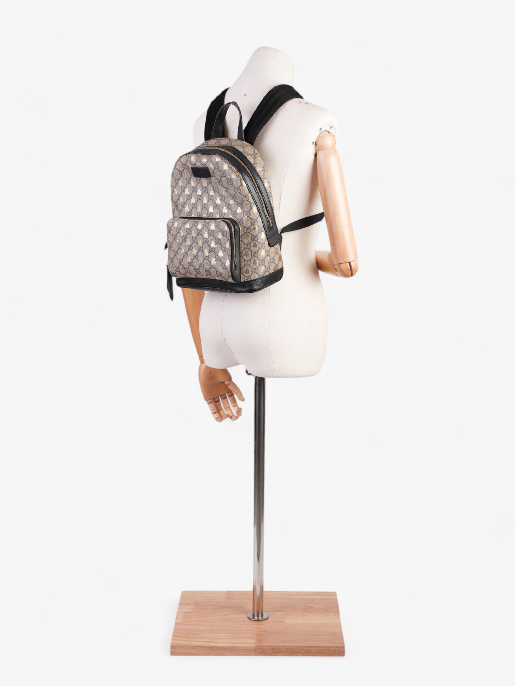 Gucci Backpack Supreme Bee Coated Canvas Small