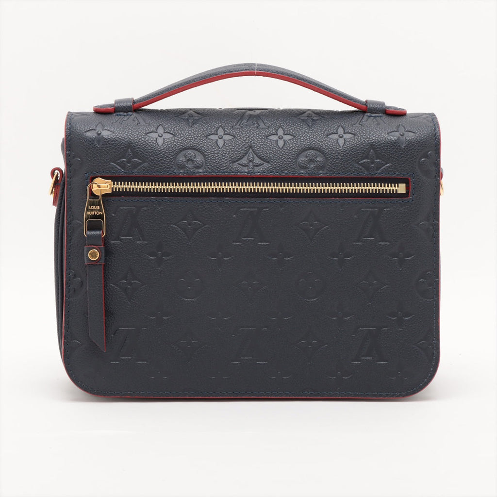 Louis Vuitton Marine Rouge Monogram Empreinte Leather Pochette Metis [Clearance Sale]