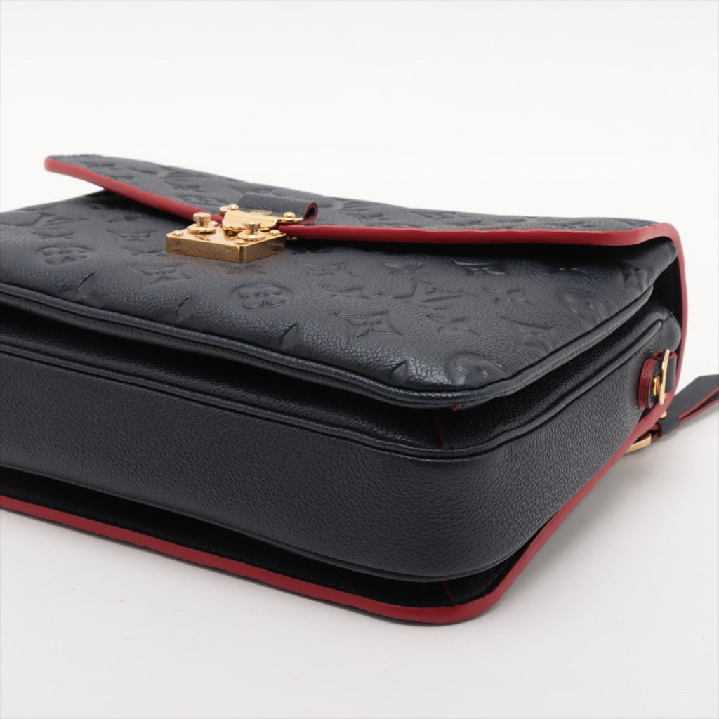 Louis Vuitton Marine Rouge Monogram Empreinte Leather Pochette Metis [Clearance Sale]