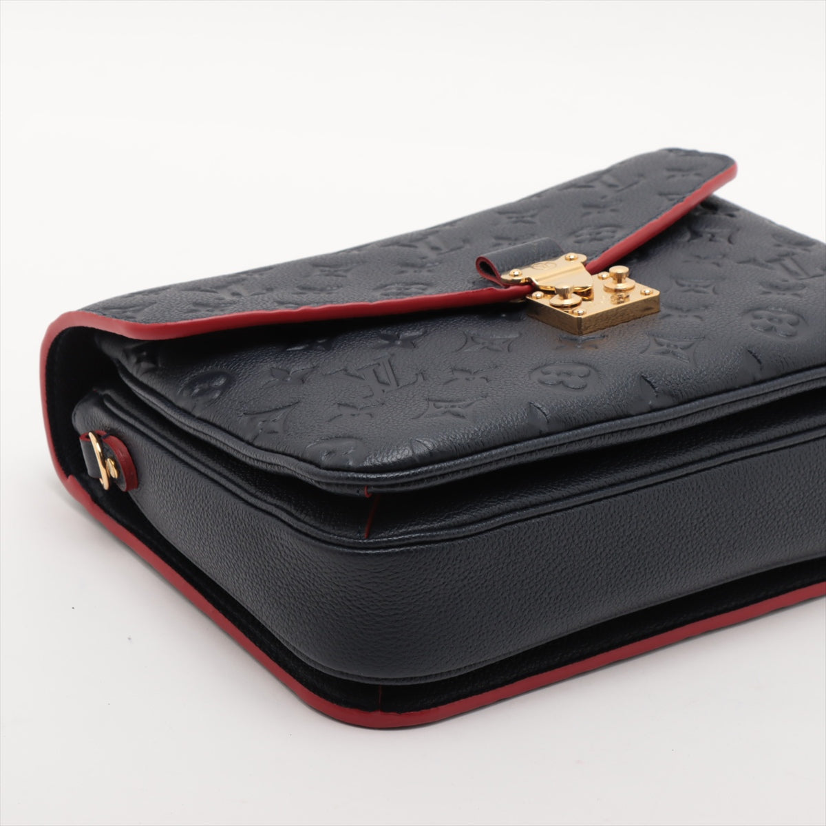 Louis Vuitton Marine Rouge Monogram Empreinte Leather Pochette Metis [Clearance Sale]
