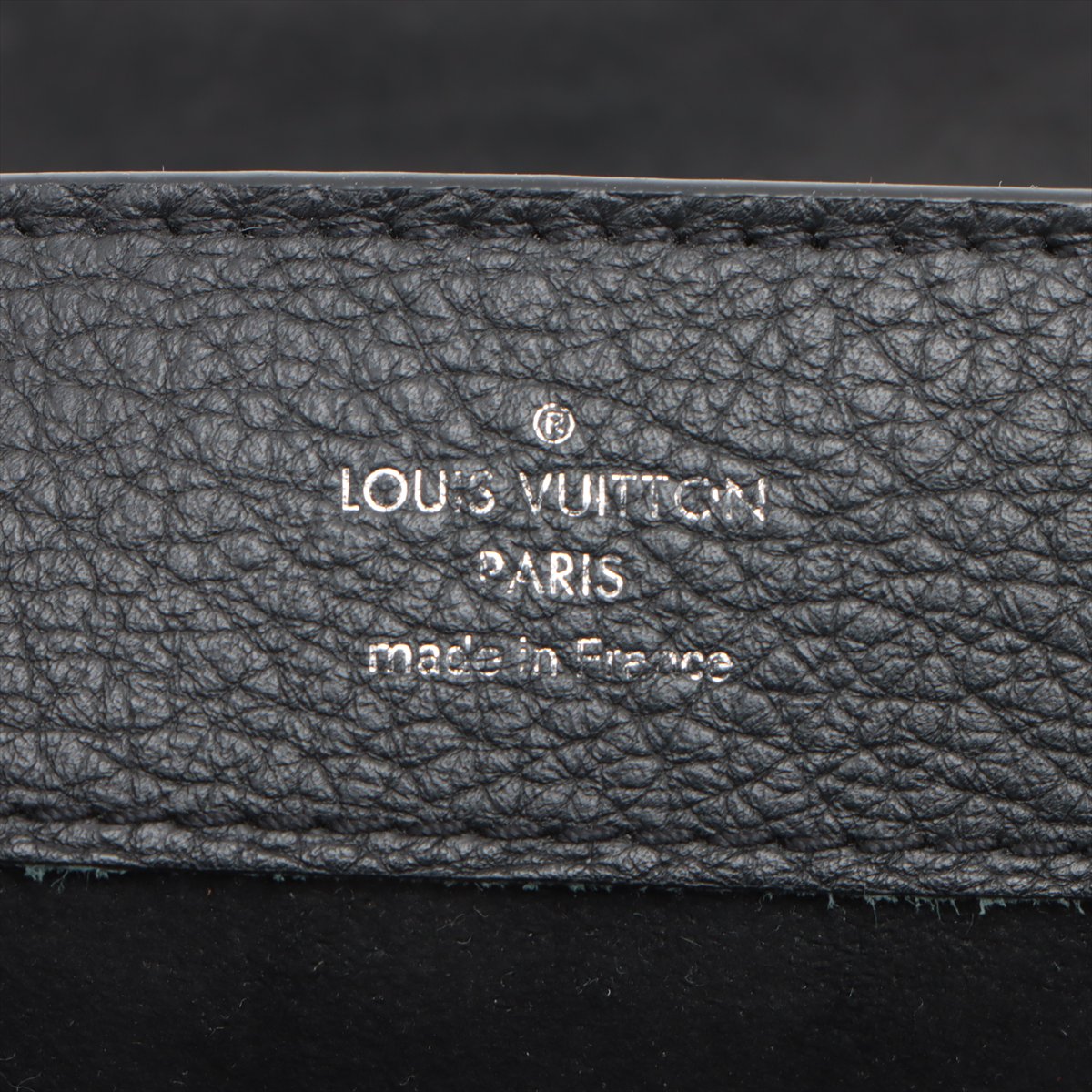Black Grained Calfskin Leather LockMe Ever Mini Top Handle (Rented Out)