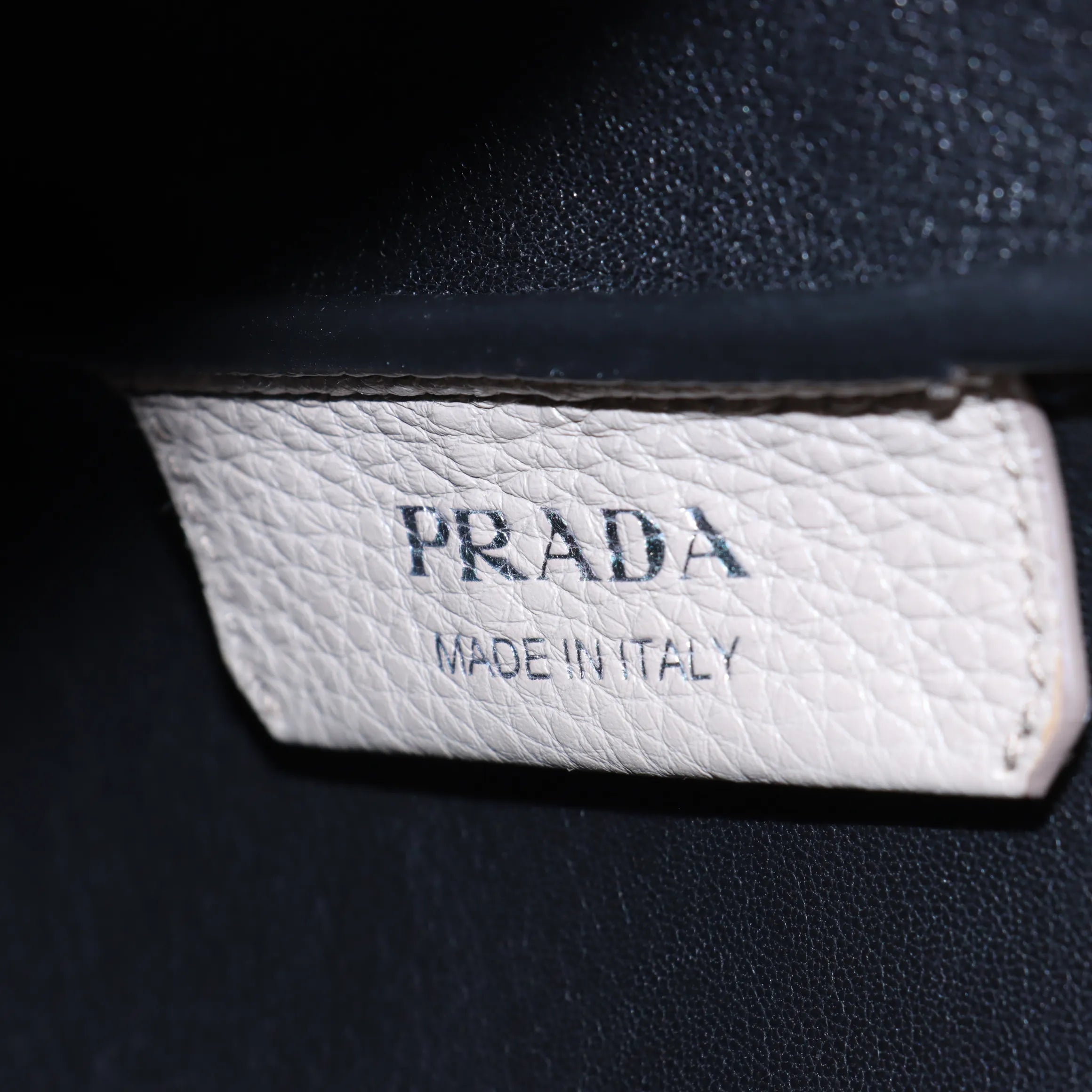Prada Greige Vitello Daino Calfskin Leather Handbag [Clearance Sale]