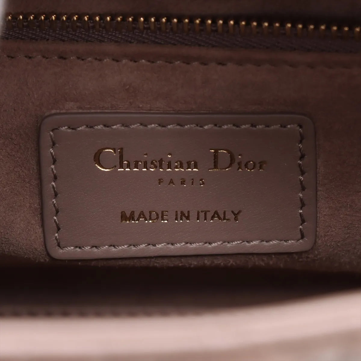 Christian Dior Beige Cannage Lambskin Lady Dior Bag [Clearance Sale]