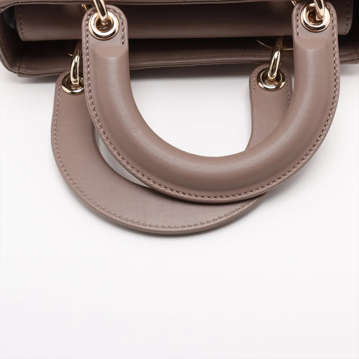 Christian Dior Beige Cannage Lambskin Lady Dior Bag [Clearance Sale]