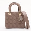 Christian Dior Beige Cannage Lambskin Lady Dior Bag [Clearance Sale]