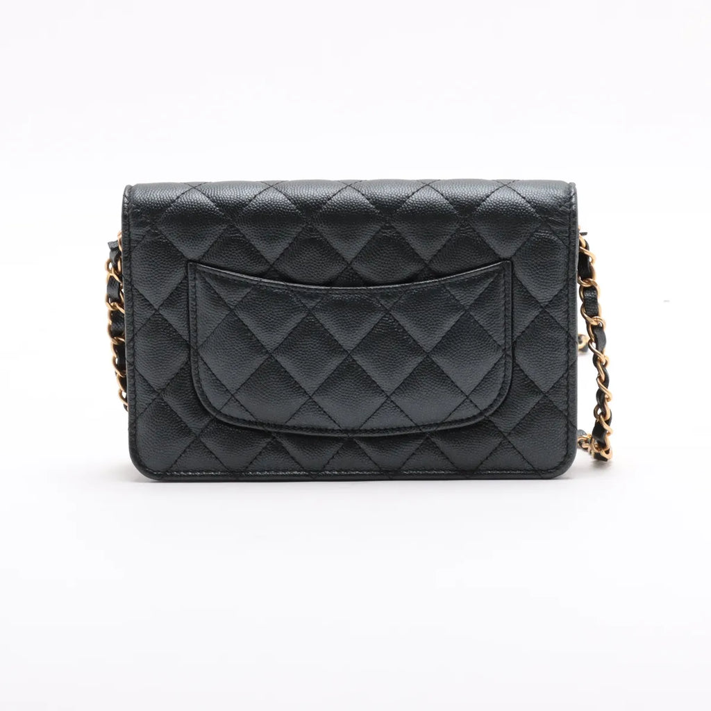 Chanel Black Caviar Calfskin Wallet On Chain [Clearance Sale]