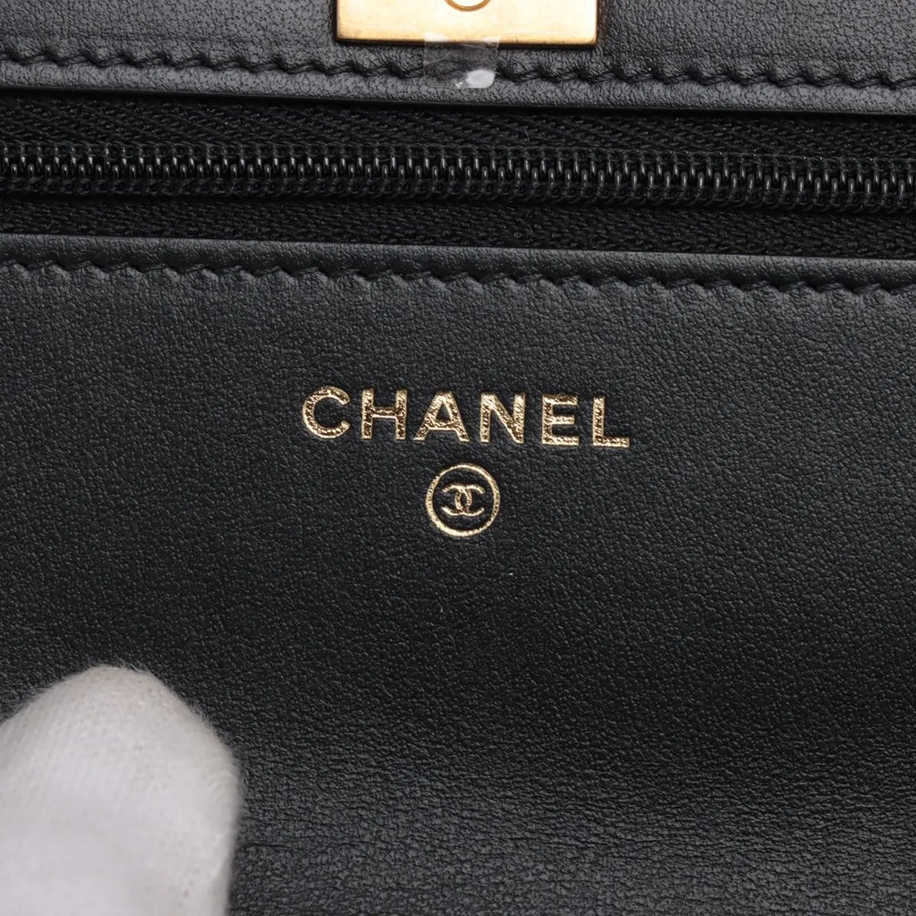 Chanel Black Caviar Calfskin Wallet On Chain [Clearance Sale]