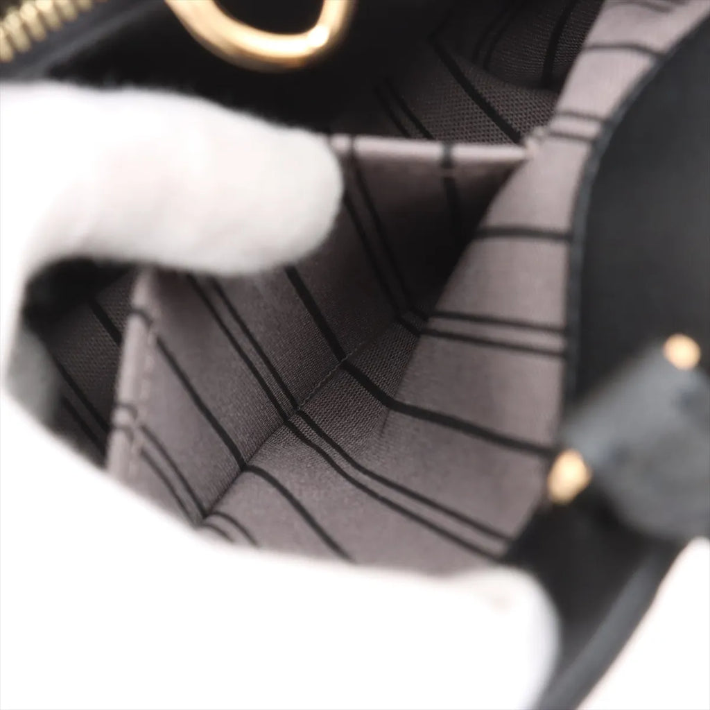 Louis Vuitton Noir Monogram Empreinte Leather Montaigne MM [Clearance Sale]