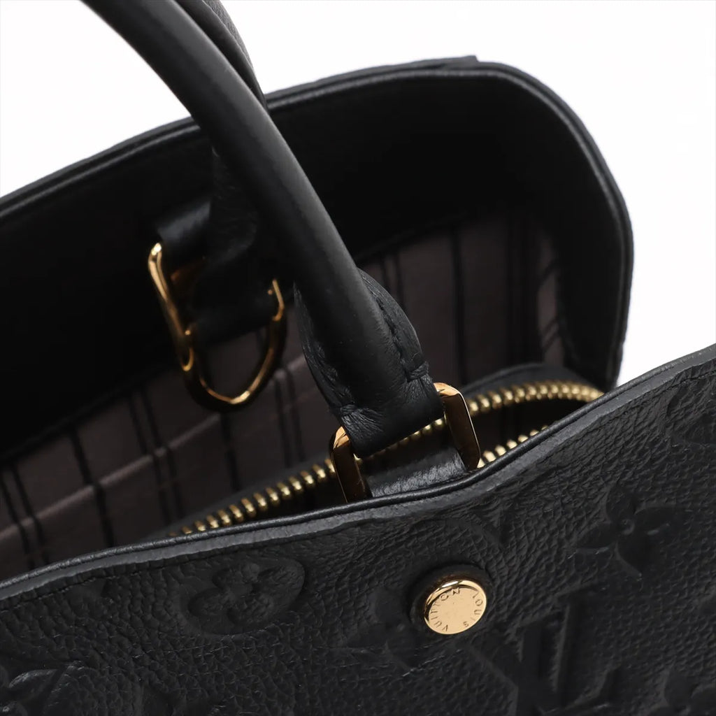 Louis Vuitton Noir Monogram Empreinte Leather Montaigne MM [Clearance Sale]