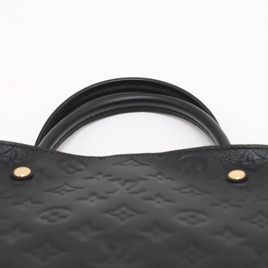 Louis Vuitton Noir Monogram Empreinte Leather Montaigne MM [Clearance Sale]