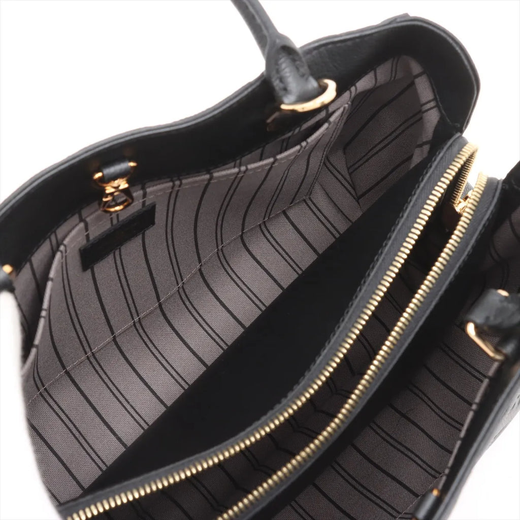 Louis Vuitton Noir Monogram Empreinte Leather Montaigne MM [Clearance Sale]
