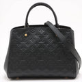 Louis Vuitton Noir Monogram Empreinte Leather Montaigne MM [Clearance Sale]