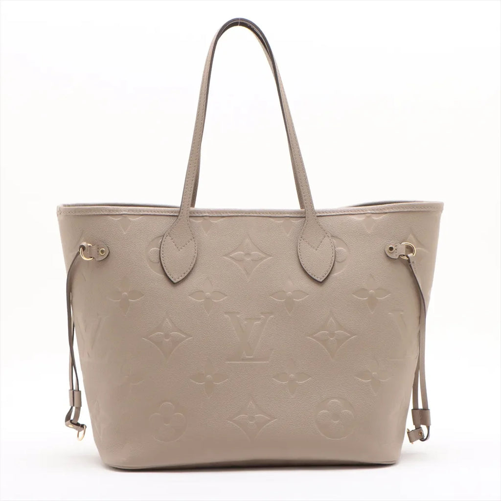 Louis Vuitton Beige Monogram Empreinte Leather Neverfull MM [Clearance Sale]