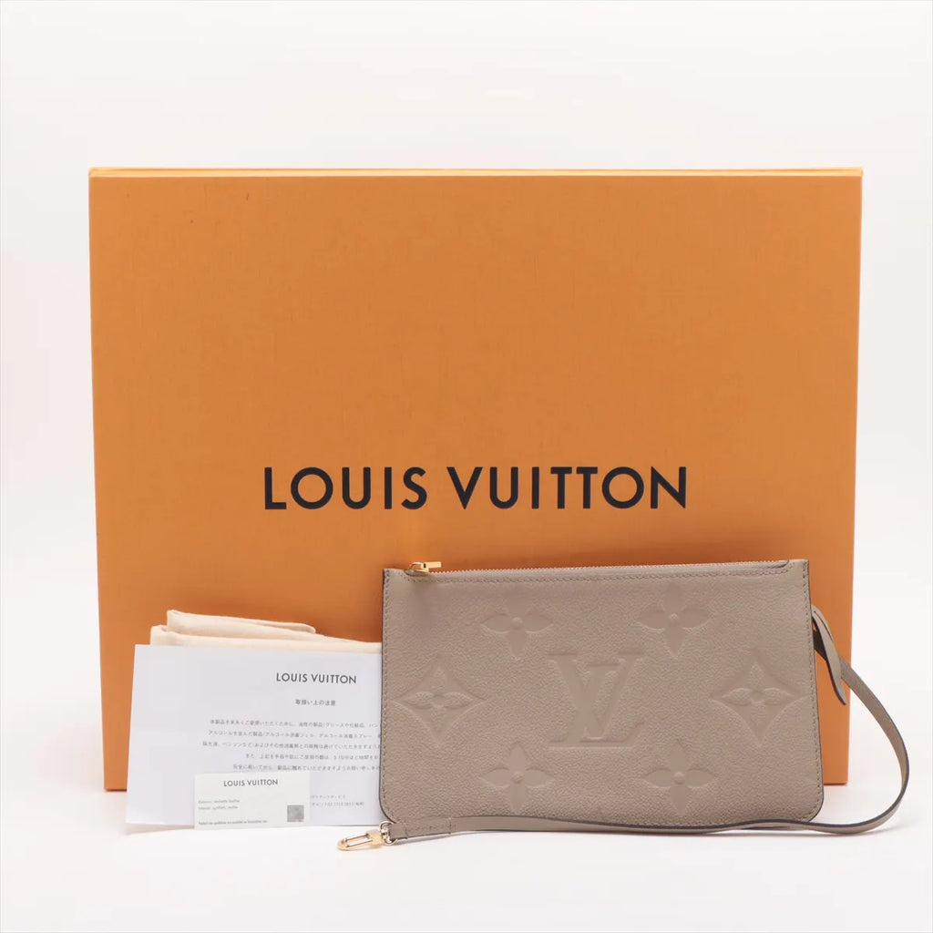 Louis Vuitton Beige Monogram Empreinte Leather Neverfull MM [Clearance Sale]