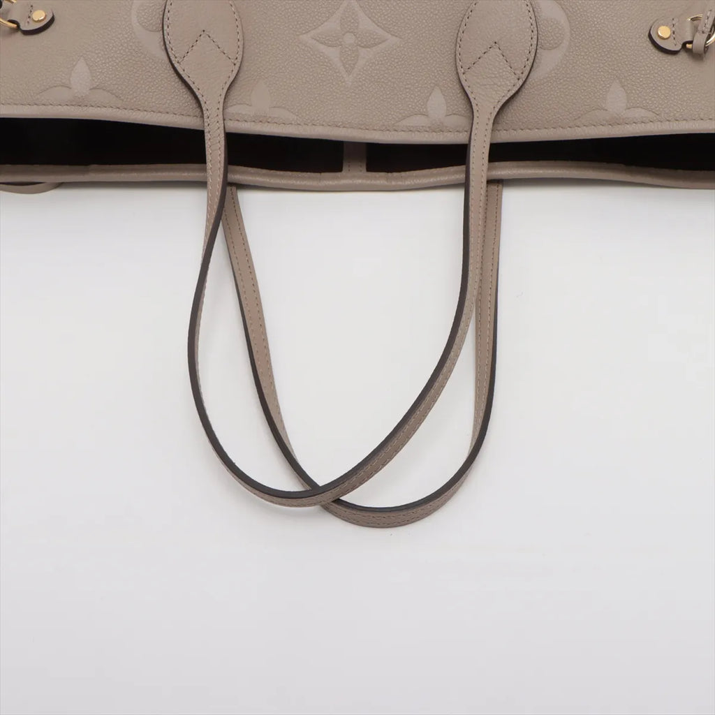 Louis Vuitton Beige Monogram Empreinte Leather Neverfull MM [Clearance Sale]