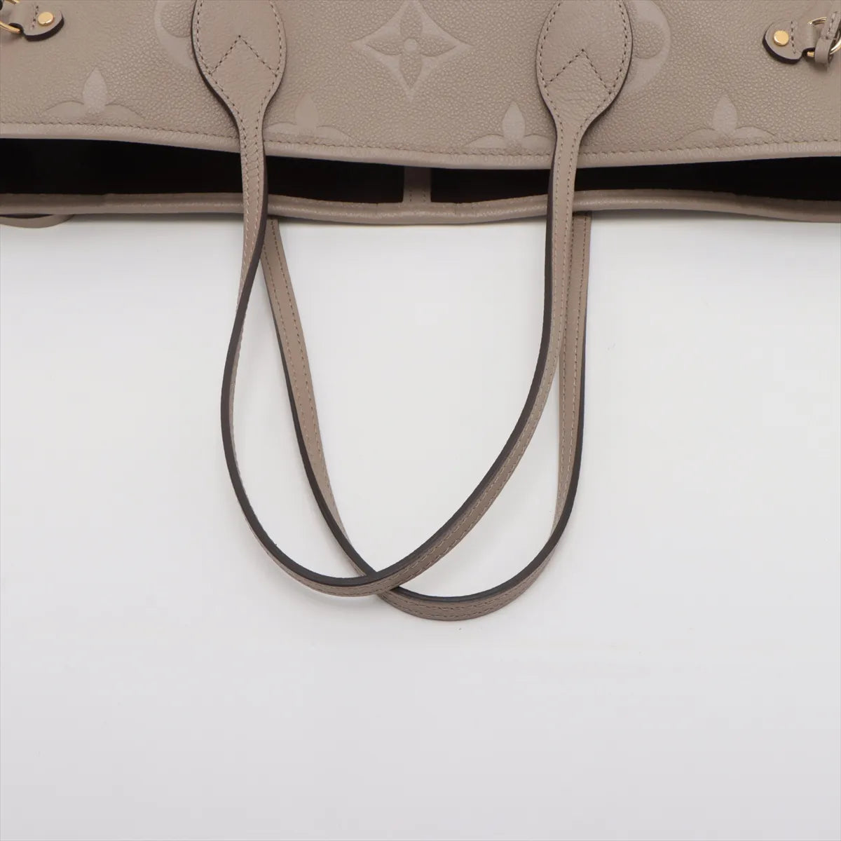 Louis Vuitton Beige Monogram Empreinte Leather Neverfull MM [Clearance Sale]