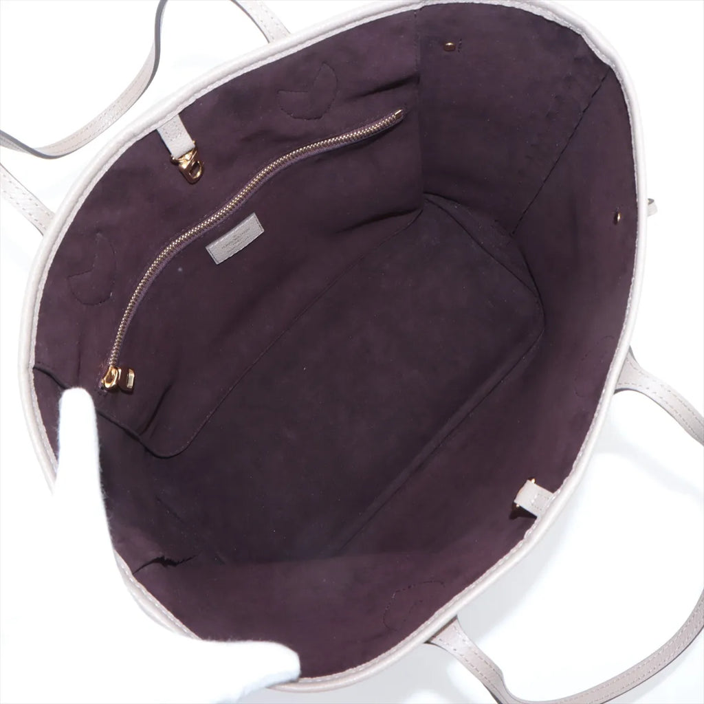 Louis Vuitton Beige Monogram Empreinte Leather Neverfull MM [Clearance Sale]
