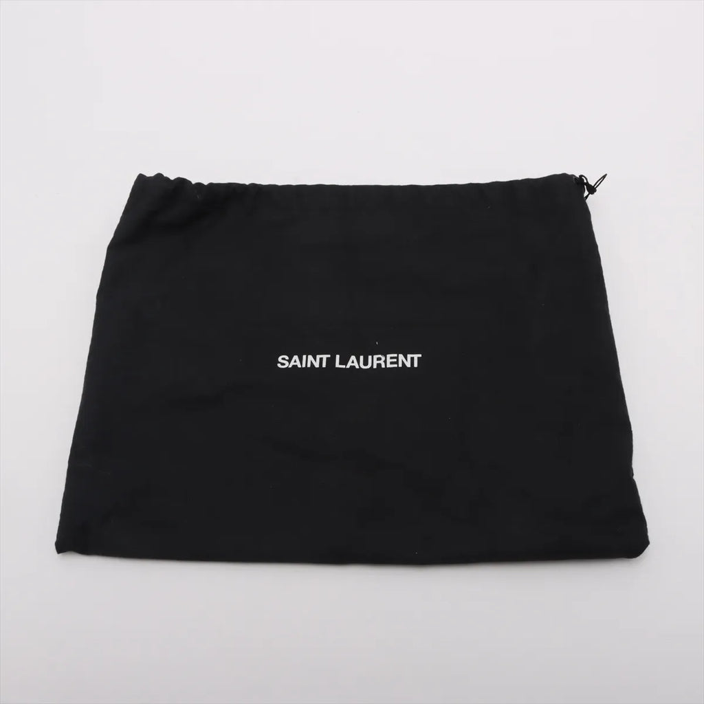Saint Laurent Black Smooth Leather Solferino Shoulder Bag [Clearance Sale]