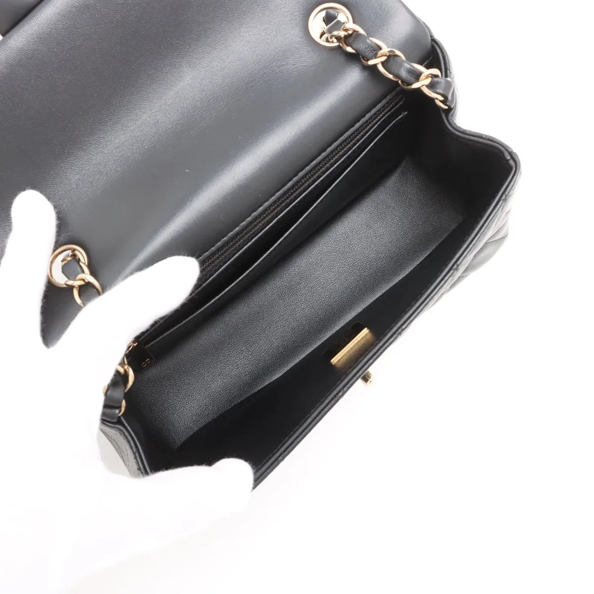 Chanel Black Nappa Lambskin Classic Mini Flap Bag [Clearance Sale]