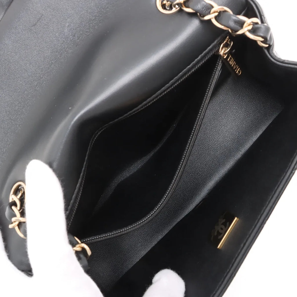 Chanel Black Nappa Lambskin Classic Mini Flap Bag [Clearance Sale]