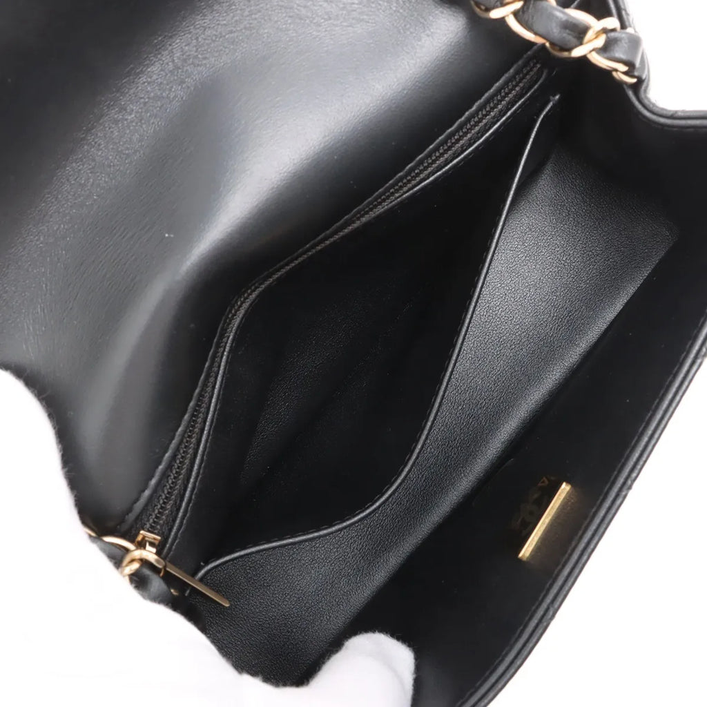 Chanel Black Nappa Lambskin Classic Mini Flap Bag [Clearance Sale]