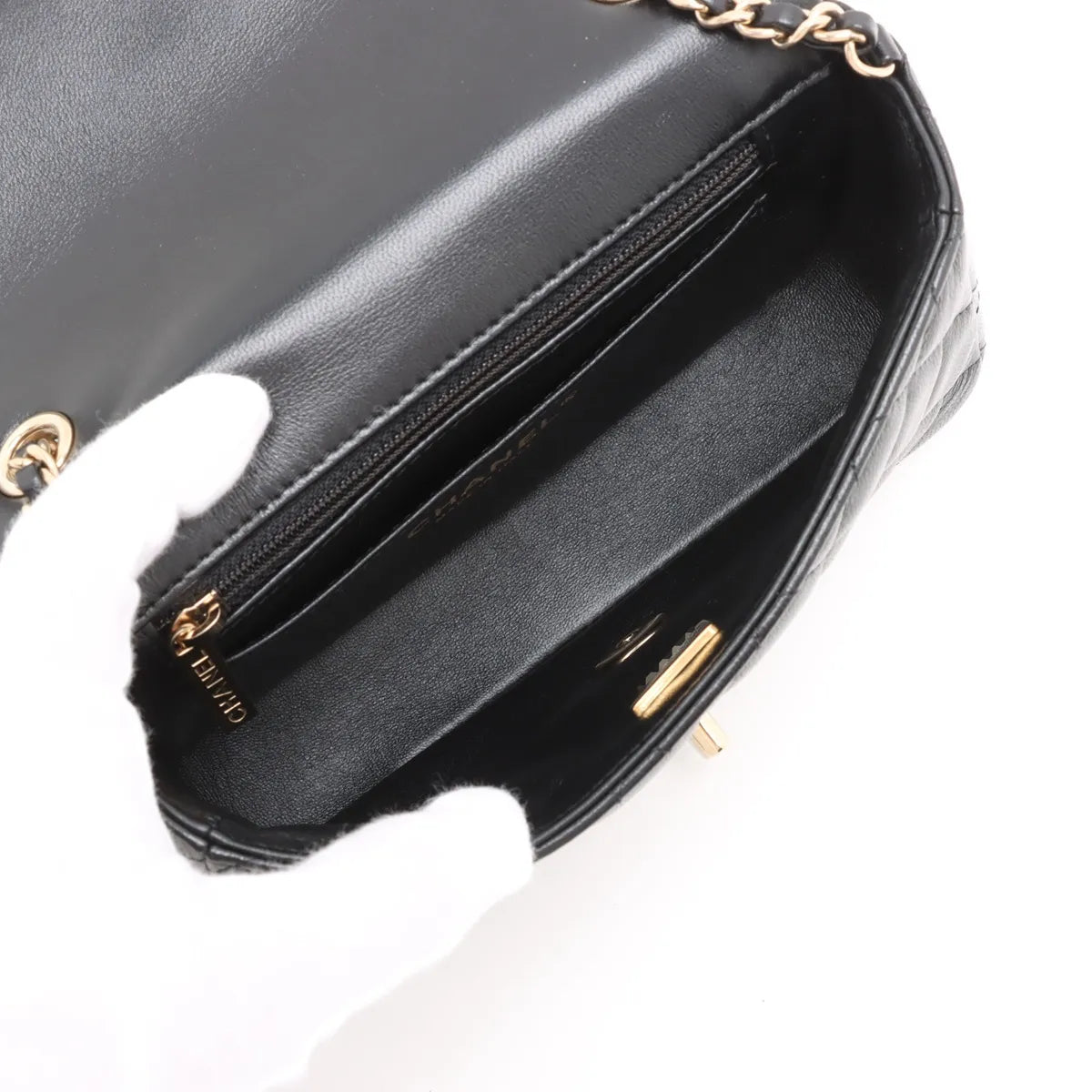 Chanel Black Nappa Lambskin Classic Extra Mini Flap Bag [Clearance Sale]