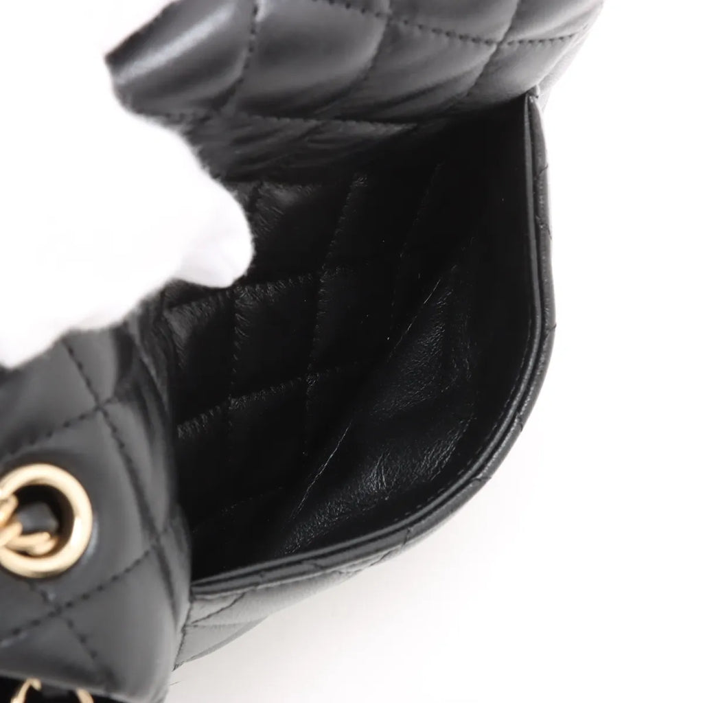 Chanel Black Nappa Lambskin Classic Extra Mini Flap Bag [Clearance Sale]